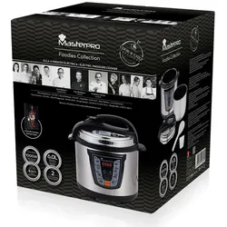 BERGNER - Elektrischer Schnellkochtopf 6 L, 1000 W Foodies mit 8 Programmen