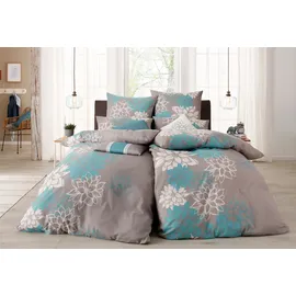 OTTO home Susan Blumen Blau 155 x 220 cm + 80 x 80 cm