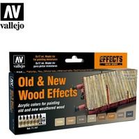 Vallejo Model Air "Old & New Wood Effects" Farbset, 8-tlg. (71.187)