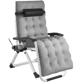 Tectake Sonnenliege Cloud Hellgrau