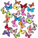 Relaxdays Aussendekoration, 72x Gartendeko-Schmetterling