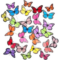 Relaxdays Aussendekoration, 72x Gartendeko-Schmetterling