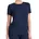 Damen Schlafshirt Kurzarm Modal Pyjamaoberteil Blau_175475 48 Große Größen EU