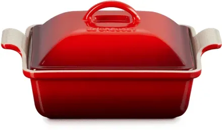 Le Creuset Auflaufform Tradition quadratisch mit Deckel 23 cm