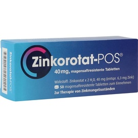 URSAPHARM Arzneimittel GmbH ZINKOROTAT POS magensaftresistente Tabletten 50 St