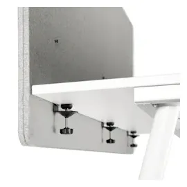 HJH Office Akustik Tischtrennwand FLEXMIUT D 160 cm Hellgrau