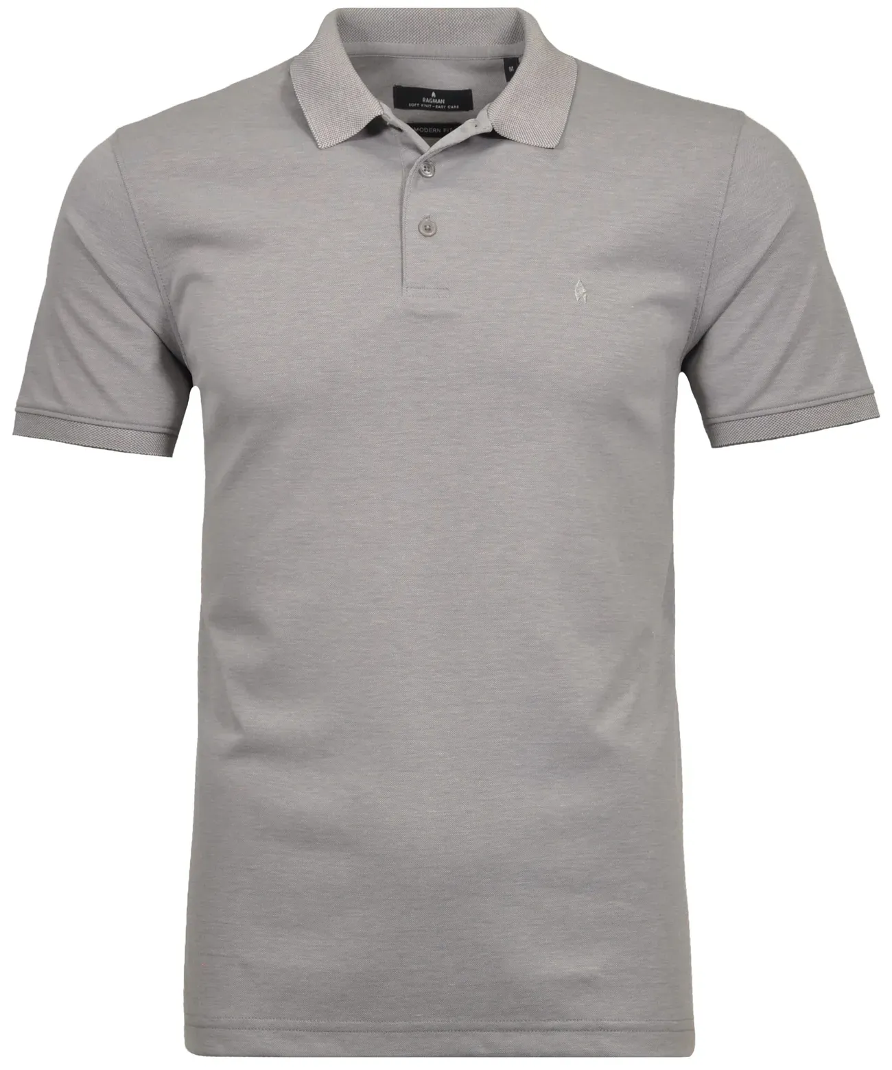 RAGMAN Poloshirt RAGMAN Silber XXL