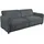 dorel home Schlafcouch Cord u. Velours 3-Sitzer Grau