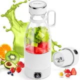 Tragbarer Mixer, 350 ml Mixer Smoothie Maker mit Intelligentem LED-Display, Wiederaufladbarer USB Mixer für Fitness, Reisen und Arbeit