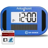 Warmfay® Solar Elektronische Parkscheibe mit Zulassung vom KBA, Automatische Digitale Parkscheibe Elektrisch mit Batterie, Elektrische Parkuhr Auto mit 2 Displays & Nachtparkmodus