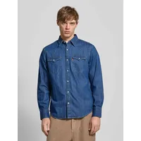 Levi's Barstow Western Standard Langarmhemd Ab935 Indigo Stonewash 2XL