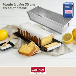 Zenker Kuchenform aus verzinntem Stahl 30,5 x 11,3 cm Silver