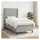 vidaXL Boxspringbett 100 x 200 cm Hellgrau