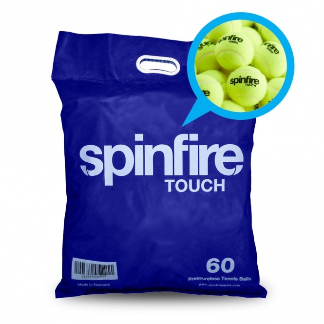 Tennisbälle - SPINFIRE - Touch - 60 Bälle im Polybag - gelb