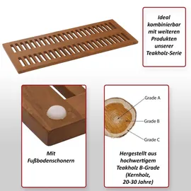 MCW Teak-Badematte MCW-M86 Braun 100 x 40 cm