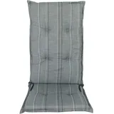 SUN GARDEN Hochlehner Auflage 117 x 50 x 5 cm grau gestreift 1 St.
