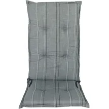 SUN GARDEN Hochlehner Auflage 117 x 50 x 5 cm grau gestreift 1 St.