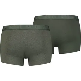 Puma Basix Boxershorts Green melange M 2er Pack