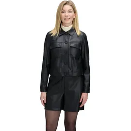 Betty & Co Damen Lederjacke Schwarz 40