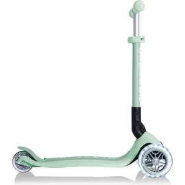 GLOBBER Junior Foldable Lights Eco 3-Wheels-Scooter, Farbe:Pistazie - Silber