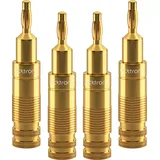 Clicktronic Banana-Stecker 4er Set (53983)