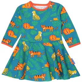 Toby Tiger Skater Kleid mit Raubkatzen Print in grün | Gr.: 116