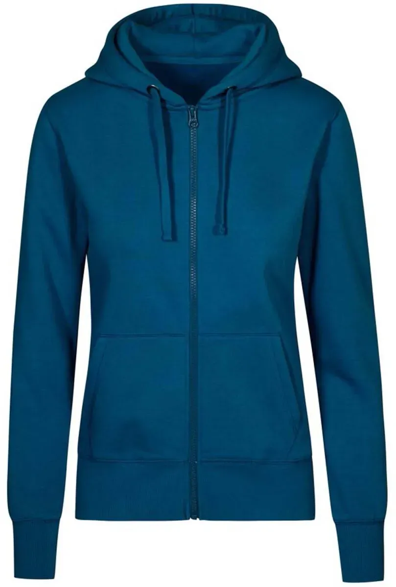 Promodoro Damen X.O Kapuzen Sweatjacke 1751 petrol L