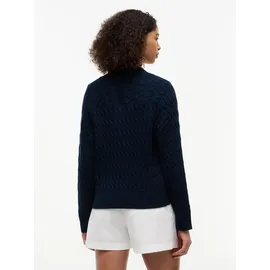 Tommy Hilfiger MID GG CABLE V-NK LS CARDI Blau XL
