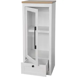 OTTO home Vitrine Ismund 49 x 39 x 121 cm Transparent/Weiß