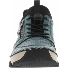 Rieker Damen Sportlicher Schnürer Slipper, Blau, 38 EU
