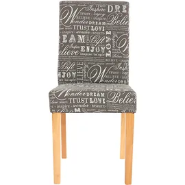 Mendler Esszimmerstuhl Littau Textil grau 4er Set