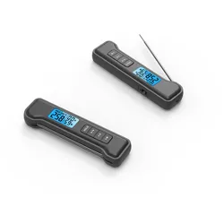 Tarrington House Digitales Taschen-Thermometer, Edelstahl/Kunststoff, 13.5 x 3.5 cm, schwarz