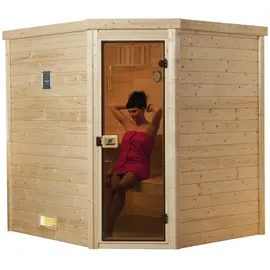 Weka Turku 1 Sparset 1 inkl. 7,5 kW Sauna-Ofen + Ganzglastür graphit