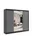 altdecor Kleiderschrank, Schwarz, Holzwerkstoff, 250x215x61 cm, Schlafzimmer, Kleiderschränke
