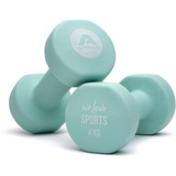 Apollo Hantel Set Kurzhantel | 2 Hanteln | 2x4kg Hantelset | Gewichte für Krafttraining | Kurzhanteln 2er Set | Fitness Hanteln für Frauen & Männer | Dumbbells | Hanteln 4kg | Hantel Gewichte