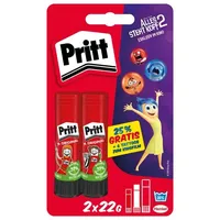Henkel Pritt Original Klebestifte, 2×22g, 25% gratis, Blisterkarte