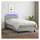 vidaXL Boxspringbett 100 x 200 cm Hellgrau