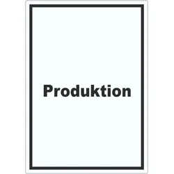 Produktion Aufkleber mit Text Herstellung Fertigung hochkant A3 (297x420mm)