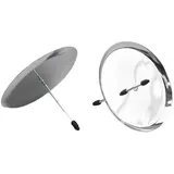 Kerzenhalter für Adventskranz Adventskerzenhalter, Kerzenhalter Kerzenstecker Kerzenteller Adventskranz Kerzenteller für Adventskranz (8 cm, Silber, 4)