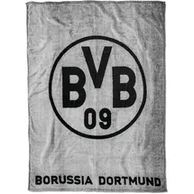 BVB Borussia Dortmund Borussia Dortmund Fleecedecke grau Unisex Gr. L