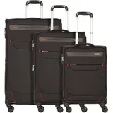 Worldpack Denver Koffer-Set 3-tlg. schwarz