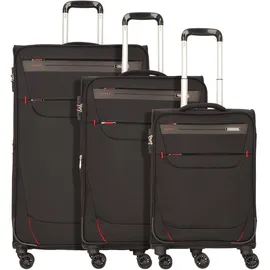Worldpack Denver Koffer-Set 3-tlg. schwarz
