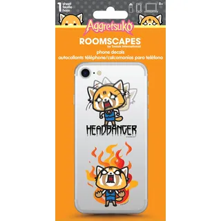 Trends International Aggretsuko Aufkleber, Cartoon, Vinyl, Innenbereich, Orange