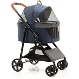 fudajo 2in1 Hundebuggy Blau