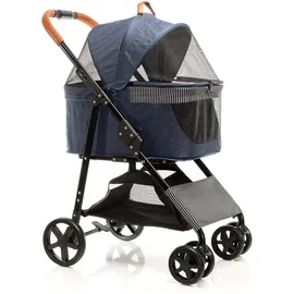 fudajo 2in1 Hundebuggy Faltbar Blau