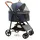 fudajo 2in1 Hundebuggy Faltbar Blau