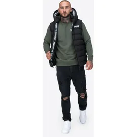 Lonsdale Weste Hodded schwarz L