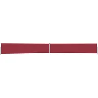 vidaXL Seitenmarkise 140 x 1200 cm Rot Polyester