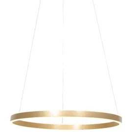 Steinhauer Hängelampe Pendelleuchte Esszimmerlampe LED dimmbar gold Ring-Design Küche