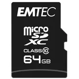 Emtec microSDXC 64 GB Class10 + SD-Adapter